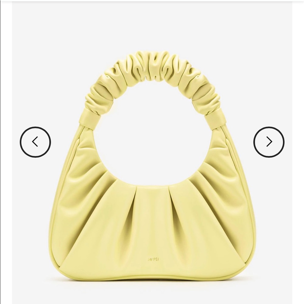 JW PEI Gabi Ruched Hobo Handbag - light yellow